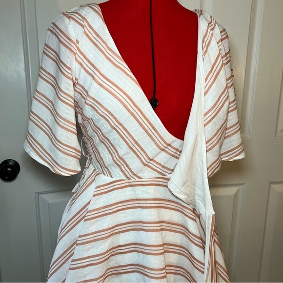 Lulu’s ruffle skirt flutter sleeve rayon blend mini dress - Picture 6 of 9